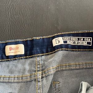 Puzzle strait leg jeans